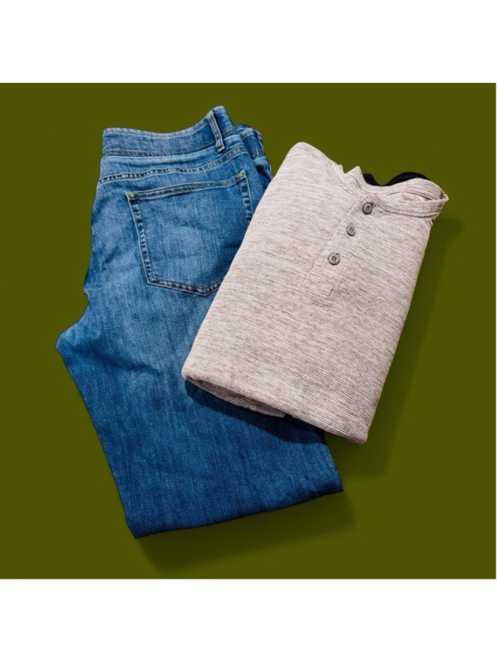 Urban Pipeline Jeans & Sonoma Henley Bundle Men’s 36x34 L XL Casual Lot of 3